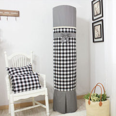 May day by I platinum custom Haier Midea dizun vertical circular cylindrical Guiji air conditioning cover dust cover Classic black and white lattice Table runner 30&times 180cm;
