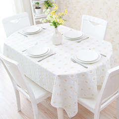 Oval tablecloth, oval table cloth, waterproof and oil proof PVC European plastic lace oval table mat Chujubai Customized do not change, take the change