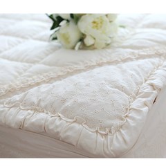 The Korea super thick cotton kapok wide thickened Beige mattress mattress fitted sheets 1.5m (5 feet) bed