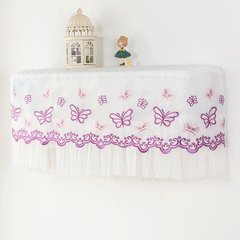 Air conditioning hood hang up 1.5P hanging air conditioner cover, lace beauty Haier GREE air conditioning cover, butterfly (purple) air conditioner length 81-86cm