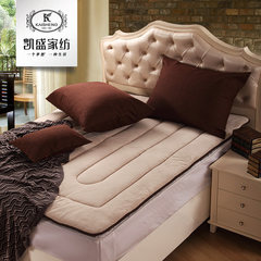 凯盛家纺 简欧珊瑚绒竹炭床垫 加厚可折叠榻榻米单双人竹炭床褥 如图 1.5m（5英尺）床