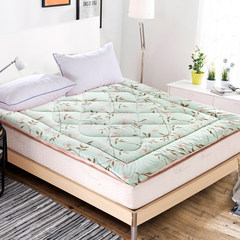 Cotton mattress, cotton padded mattress, single person double mattress bed mattress, spring and autumn mattress 1.5m thickened tatami mat 4 Jin 1.0x2.0m strap.