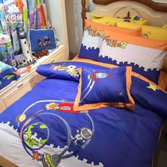 New anime boy three or four cotton piece cotton bed product kit children cartoon home textile bed kit universe universe 1.5m (5 feet) bed