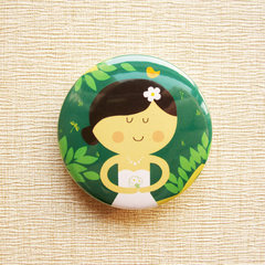&Phi44mm knot - Girl - cartoon Chinese wedding badge badge / wedding wedding gift accessories