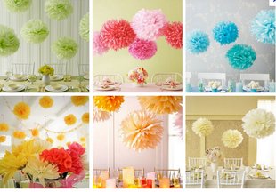 DIY color paper flower ball birthday party wedding decoration decoration flower large diameter 35cm