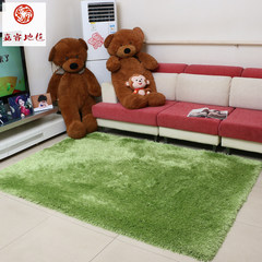 Jia Rui tea table carpet, living room simple modern carpet, bedroom bedside bright green lawn carpet custom thickening Custom size contact customer service