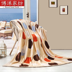 Bo Yang textile bedding thick blankets punctuate happiness mink fox Super Soft Velvet Touch blanket can be used in four seasons 150cmx200cm