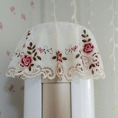 Fabric embroidery, covering cloth, round air conditioner, vertical cabinet, machine cover, dustproof, cylindrical, round, GREE, beautiful, simple modern modern embroidery 729# cabinet machine cover cloth 83*83 square *1