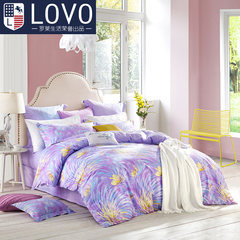 LOVO home textile double bedding, pure cotton bed products, pure cotton bed sheets, quilt bedding, four sets of bed products 1.5m (5 feet) bed