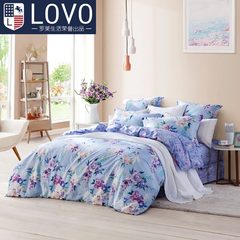 LOVO Carolina life produced cotton bed twill 1.8m bed sheets of four sets of 17 pure cotton quilt 1.5m (5 feet) bed