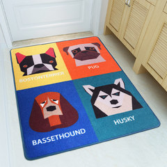 Door mat mat mat mat rub strip kitchen mat oil proof balcony mat bedroom bedside rug 50x180cm A family of 1 dogs