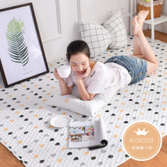 Nordic concise modern cloth carpet, pure cotton living room tea table, cotton crawling tatami mattress, skid proof, machine washable custom size, contact customer service announcement balloon