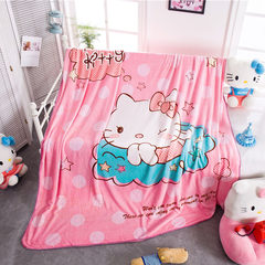 Genuine Hello Kitty cartoon blankets, farai velvet leisure blanket, nap blanket, KT cat coral blanket blanket, 229x230cm dream cloud.
