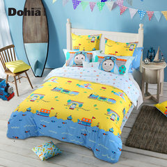 Favorite cartoon three or four sets of authentic 1.2M cotton children's pure cotton 4 suite Thomas bedding 1.2m (4 feet) bed