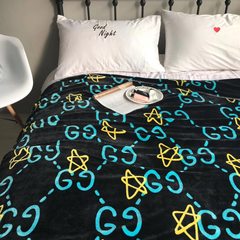 Cartoon cartoon blankets, double-sided flannelette blankets, double-layer thickening, single double blanket, sheets, air conditioning blanket, towels, quilt, 229x230cm elf.