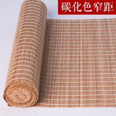 Bamboo curtain curtains, curtain shading, sun shading, balcony, toilet, curtain, office ventilation, semi finished products, C, narrow rectangular carbon color.