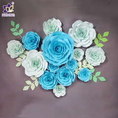 The window decoration wedding wedding flowers flowers large stereo tracery wall background wall rose 2017 NEW