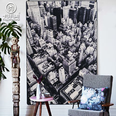 Creative 3D American industrial wind, home tea table, big carpet, simple modern living room, bedroom, bedside office mat 50× 80+40× 150, 2 items