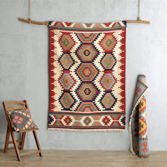 American style Indian handmade woven wool Kilim home living room, bedroom, sofa, tea table, bedside carpet 1250MM× 1850MM