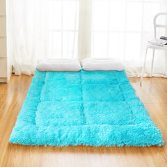 Student dormitory, tatami mattress, 1.5m thickened mattress, folding single upper and lower paw padded mattress, dreamy blue 1.5m (5 ft) bed.
