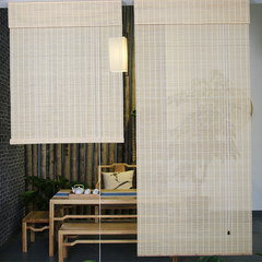 Custom curtain curtain shutter curtain shade sunshade curtain curtain ventilation office balcony toilet partition Natural color of bamboo