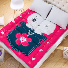 Cartoon thickened tatami, student mattress, adult products, children single bed mattress, folding floor 1.5 meters, cat Princess 1.0m (3.3 feet) bed.