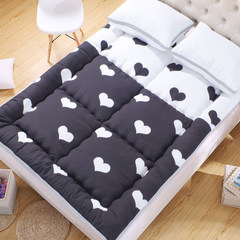 Cartoon thickened tatami, student mattress, adult products, children single bed mattress, folding floor, 1.5 meter black and white heart 1.0m (3.3 feet) bed.