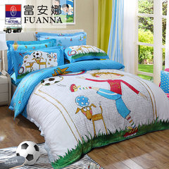 Anna textile children four pieces of cotton cotton bedding cartoon kit 1.5m double bed single fans 1.8m (6 feet) bed (bed sheets enlarged)
