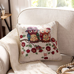 Qiju liangpin american-style cotton yarn sofa headrest cushion, pillow cover [with core]
