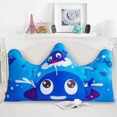 Creative bed back cushion for leaning on cartoon background wall soft bag tatami couch couch in the bedroom sofa waist by double bed on the large pillow of pillow core for leaning on: 50X50cm gentleman bear