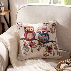 Qiju liangpin american-style cotton yarn sofa headrest cushion, pillow cover [with core]