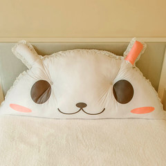 Creative bed back cushion for leaning on cartoon background wall soft bag tatami couch couch in the bedroom sofa waist by double bed on the large pillow of pillow core for leaning on: 50X50cm rabbit