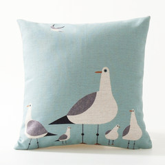 Zilan lives in northern Europe with simple fashion, cotton and linen pillows, cotton and linen fabric cushion for cushion for leaning on the mobile forest mat. It relies on the backpack to mail 45x45cm (including core) bird family (45* 45cm wide).