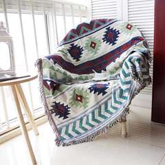 Flower and bird thread blanket decoration blanket single deck-chair sofa cover sofa blanket towel cover blanket pure cotton thread cloth American country 90*90cm pop style
