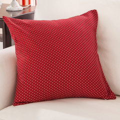 Cute kitty cotton pillow set without core sofa cushion pillow bed on 50*50 large linen cloth 50*50cm (pillow case alone) Red spots on both sides