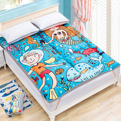 Children's tatami mattress 1.5m bed, student dormitory, single bed mattress, folding cushion, thickened child floor mat cushion zoo 1.0m (3.3 feet) bed.