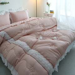 ASA ROOM] wedding top Princess powder thickening type quilt cover pillowcase three sets bd217 1.8m (6 feet) bed