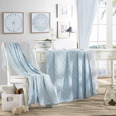 Lovo home textiles, bedding, cotton double layer gauze, air conditioning blanket, towel blanket, towel is a happy spot 110x110CM/ cloud mink blanket