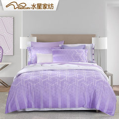 Mercury textile cotton satin four piece suite bedding 2017 new moon Nimes Rini moon (purple) 1.5m (5 feet) bed