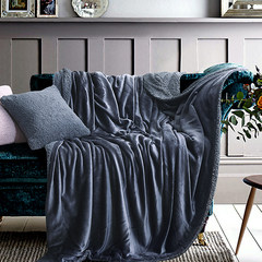 羊羔绒法兰绒毛毯被子珊瑚绒毯子加厚午睡床单绒毯单人双人空调毯 90x120cm（1.3斤）