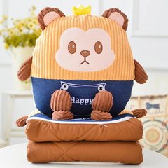 [] every day special offer lovely personalized car pillow quilt nap pillow pillow cushion multifunctional dual-purpose waist Dual-purpose pillow is (1*1.5 meters) Crown monkey