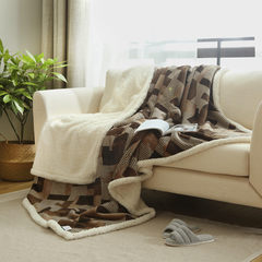Thickening single napping blanket, plush sofa, dormitory blanket, double blanket, office nap, coral velvet blanket 100*120cm leg nap