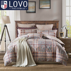 Lovo Carolina textile life produced cotton sanded bedding bedding Four Piece Kit charming Nocturne 1.5m (5 feet) bed