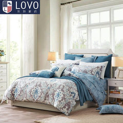 Lovo Carolina textile bedding bedding life cotton Four Piece Kit cotton satin Windsor Castle 1.5m (5 feet) bed