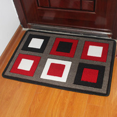 Door mat nylon doormat doormat doormat doormat doormat bedroom porch foyer doormat bathroom anti-skid doodle mat 38x58cm door-six squares
