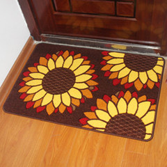 Door mat nylon dovetail door mat foot pad bedroom porch foyer bathroom mat anti-skid doodle mat 38x58cm dovetail - sunflowers