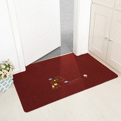 Mat mat mat mat door mat door mat door mat door mat bathroom water absorbent anti-skid mat toilet mat carpet floor mat bedroom bathroom 50*80 [new product preferential price] giraffe - red