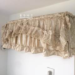 New fine Beige flannel hanging air conditioner cover, top grade fabric, lace hanging air conditioner dust cover Golden velvet Pleasing to the eye, the 181 highest