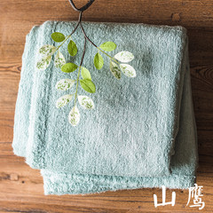 [leaders] Han bamboo fiber towels embroidered cloth towel buckle sofa towel blanket blanket blanket air-conditioning decoration 90*90cm Eagle