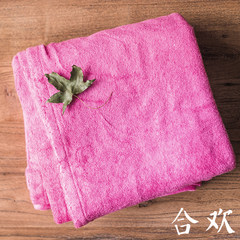 [leaders] Han bamboo fiber towels embroidered cloth towel buckle sofa towel blanket blanket blanket air-conditioning decoration 90*90cm Acacia